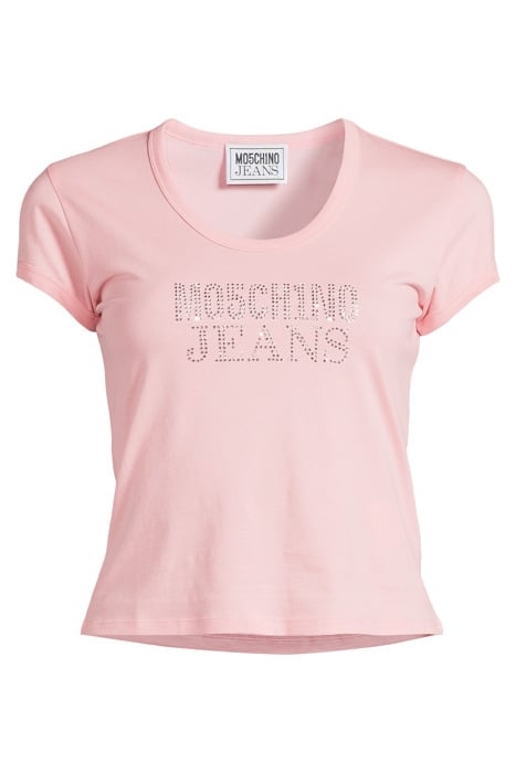 T-SHIRT IN JERSEY LOGO PINK 3