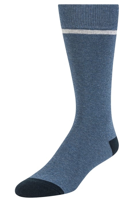 3PK MENS NON TERRY CREW BLUE 3