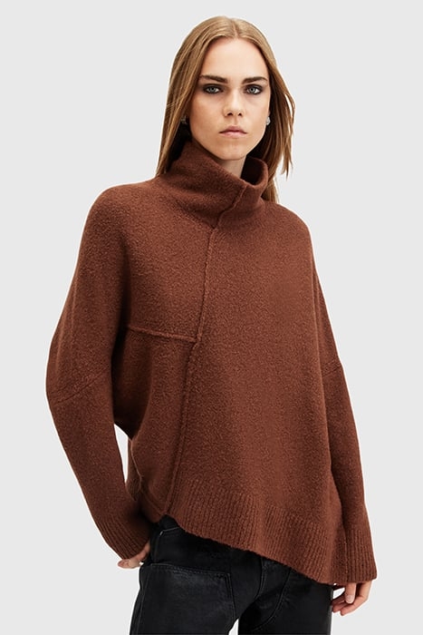 LOCK ROLL NECK COPPER BROWN 1