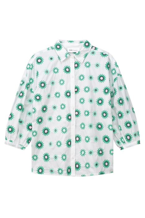 BLOUSE - EMBROIDERY SICILIAN SUN BLUE 3