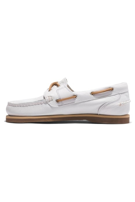 CLASSIC BOAT BOAT SHOE WHITE FULL GRAIN 6