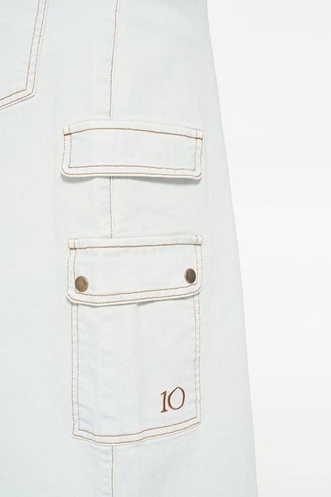 SLUB TWILL SKIRT SEA FOAM 6