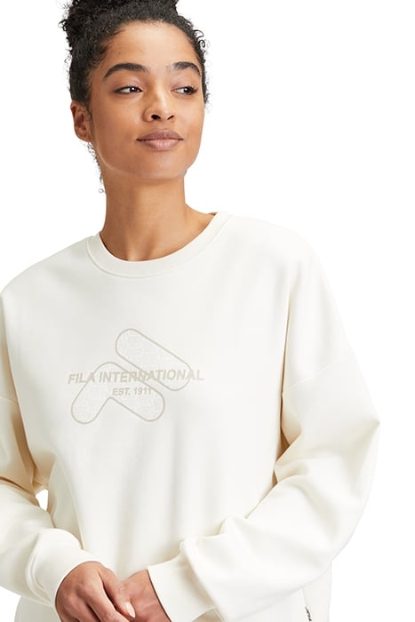 LIIVA GRAPHIC SWEAT SHIRT ANTIQUE WHITE 7