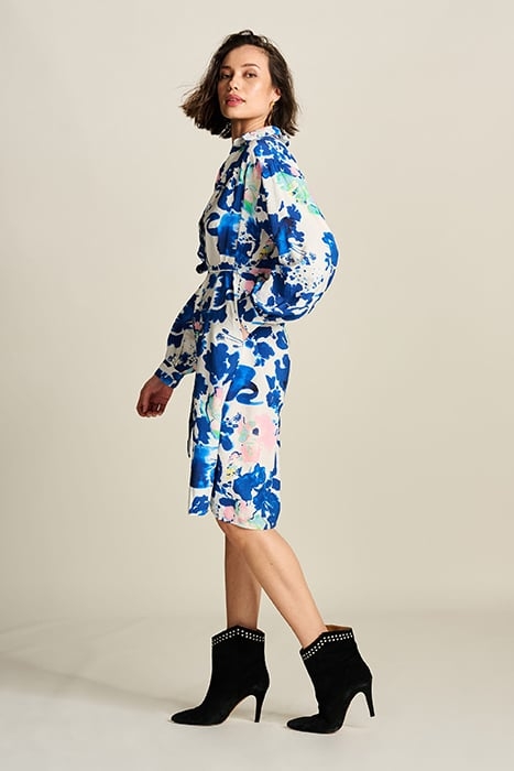 DRESS - CRANE BIRDS BLUE 6