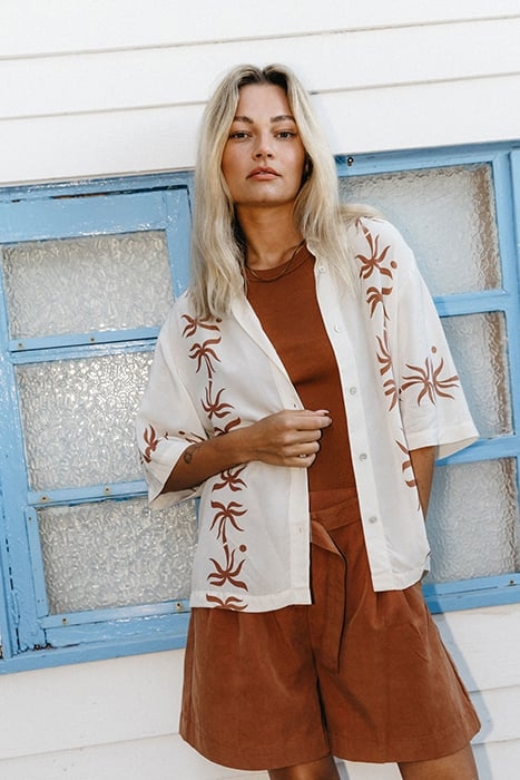 SHORT SLEEVE BLOUSE VANILLA CREAM 3