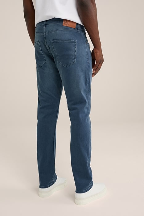 5-POCKET MID WAIST DARK BLUE 2