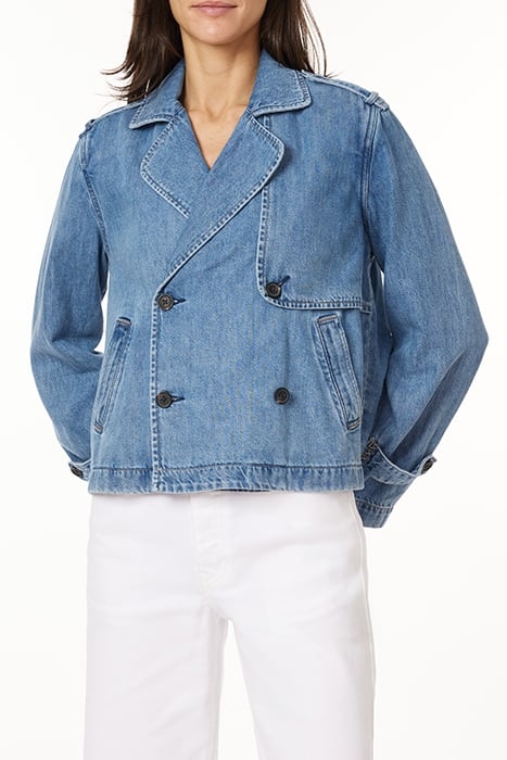CROPPED DENIM TRENCH WEST SIDE 1