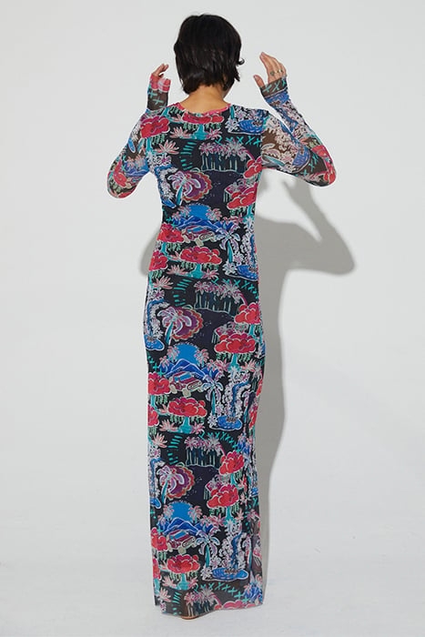 VINA MESH DRESS MULTI 2