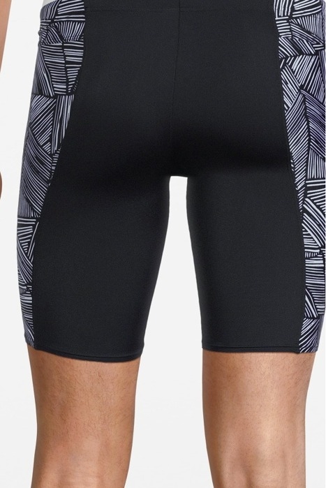 MEN'S ARENA OVERVIEW SWIM JAMMER BLACK-WHITE MULTI 4