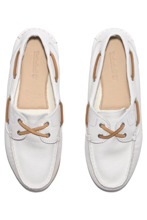 CLASSIC BOAT BOAT SHOE WHITE FULL GRAIN 3