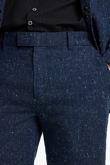 SLIM FIT PANTS WITH WELT HIP POCKET AND DEEP BLUE 3