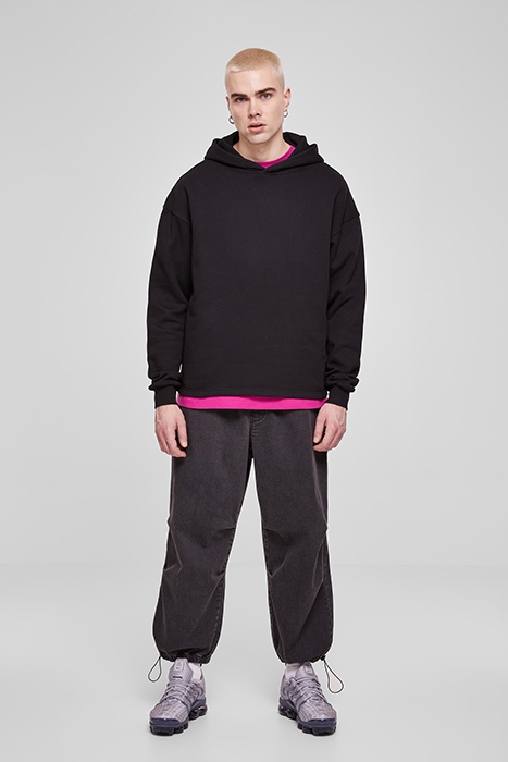 ORGANIC LOOSE HOODY BLACK 3