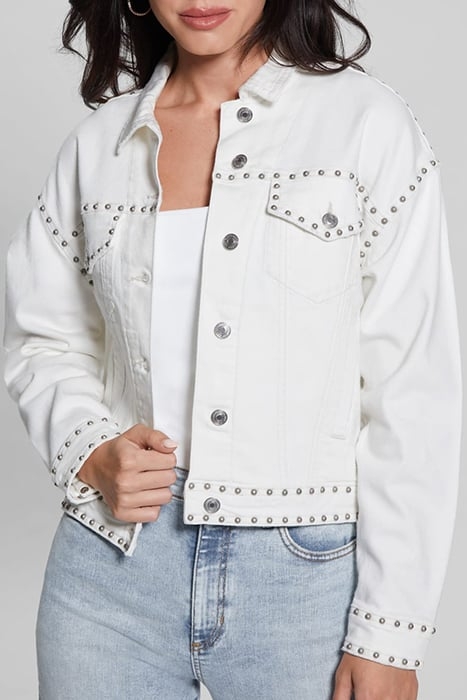 GUESS ECO CLARA JACKET KIKOI FLOWER WHITE 5