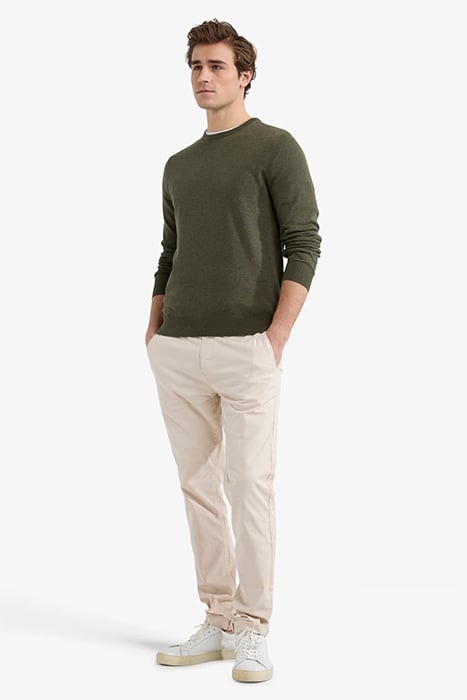 C-NECK SWEATER OLIVE 2