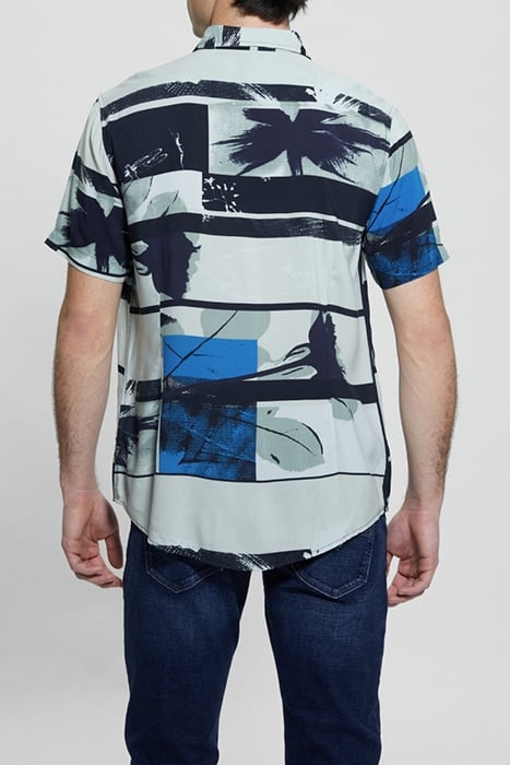 GUESS ECO SS ECO RAYON PALM CO PALM COLLAGE 2