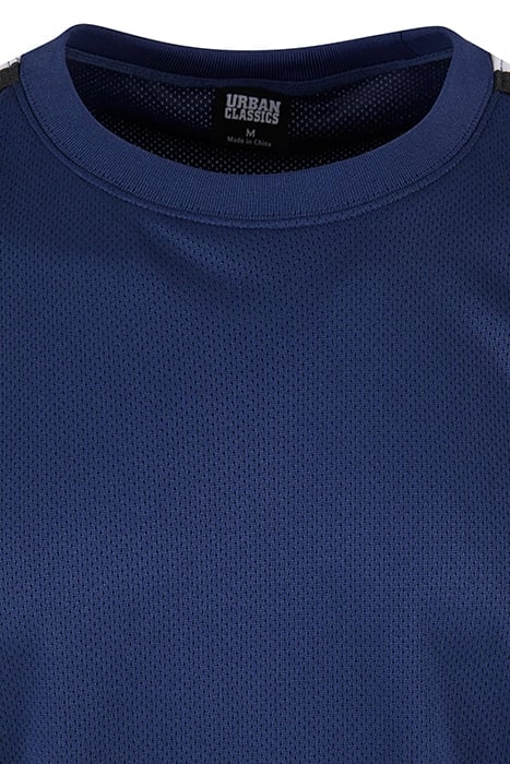 OVERSIZED STRIPES MESH TEE DARKBLUE 8