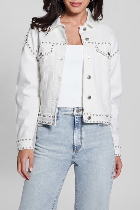 GUESS ECO CLARA JACKET KIKOI FLOWER WHITE 1