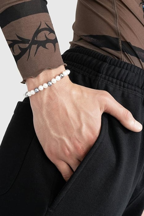 HATTON LABS – PEARL BRACELET SILVER/WHITE 2