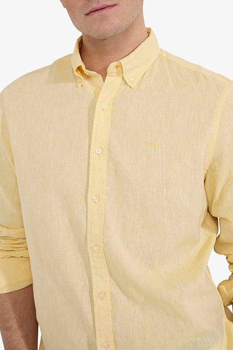 COTTON LINEN SHIRT LEMON YELLOW 7