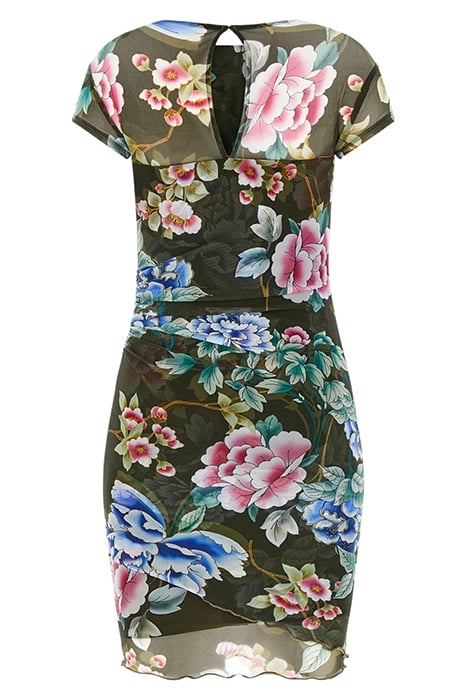 GUESS ECO SS AIDA DRESS HANOI GREEN FLORAL P 5