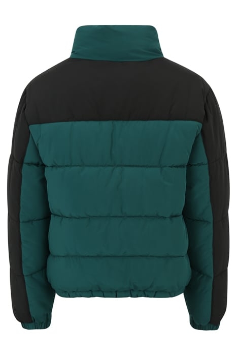 THALWENDEN BLOCKED PUFF JACKET FOREST BIOME-BLACK 2