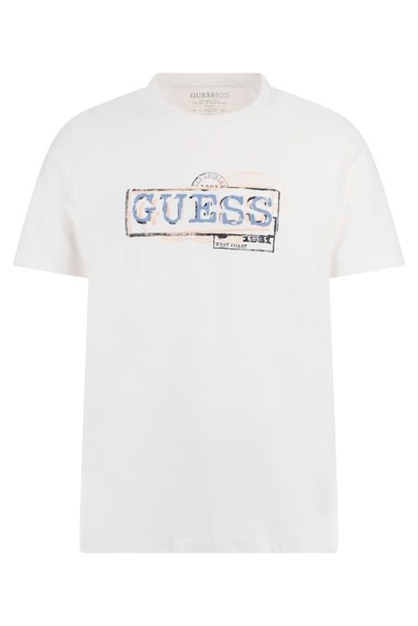 GUESS ECO SS CN GUESS BOX LOGO PURE WHITE 4