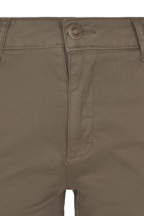 LADIES HIGH WAIST CARGO PANTS OLIVE 8