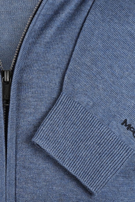 ZIP THRU CARDIGAN VINTAGE BLUE 7