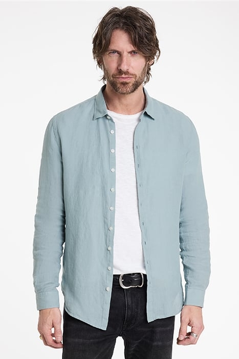 BUCKS MULTI BUTTON SLIM FIT SHIRT GREY MIST 1