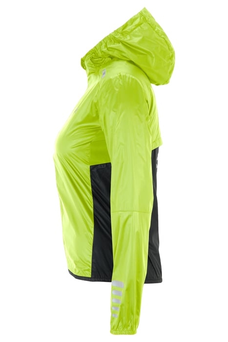 RONCADELLE PACKABLE RUNNING JACKET ACID LIME-BLACK 6