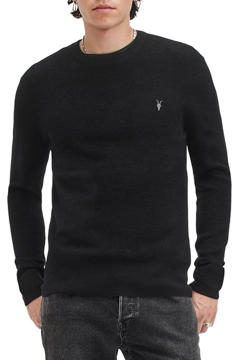 IVAR MERINO CREW BLACK 1