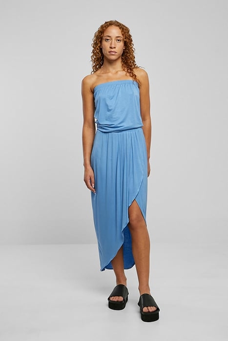 LADIES VISCOSE BANDEAU DRESS HORIZONBLUE 1