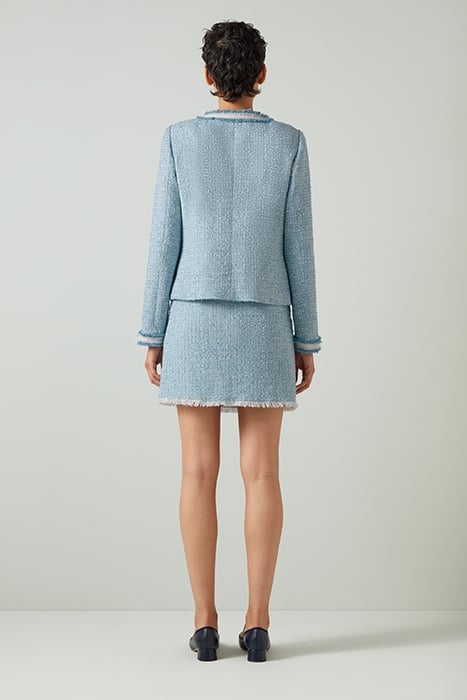 CHARLIE TWEED JACKET BLUE/CREAM 3