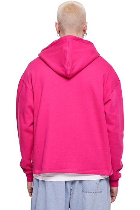 ORGANIC LOOSE HOODY HIBISKUSPINK 2