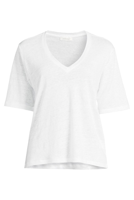 KEELIA V-NECK TEE WHITE 3