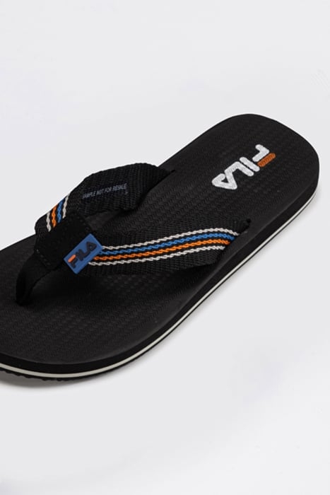 RAVELLO SLIPPER BLACK-VALLARTA BLUE 7