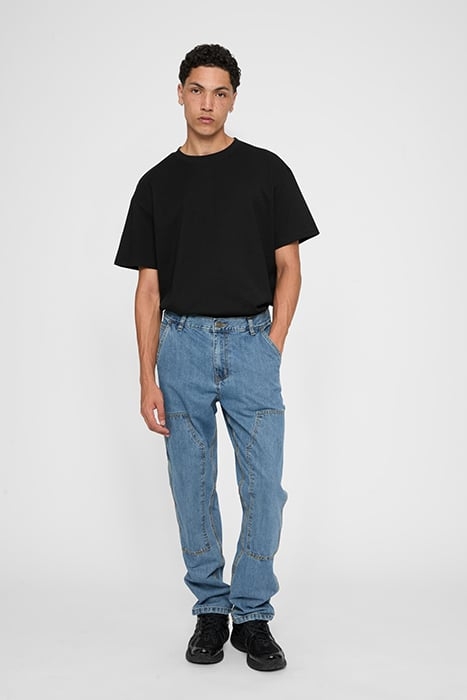 DOUBLE KNEE JEANS LIGHT BLUE WASHED 3