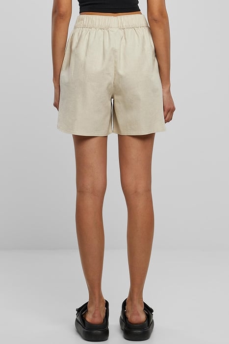LADIES LINEN MIXED SHORTS SOFTSEAGRASS 2