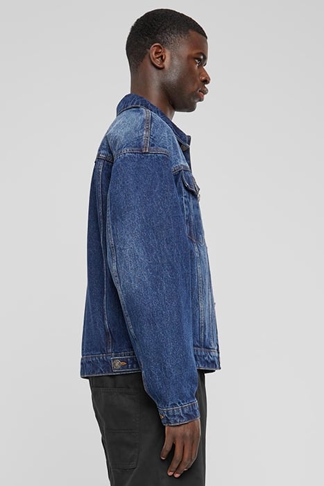 HEAVY OUNCE BOXY DENIM JACKET NEW MID BLUE WASHED 7