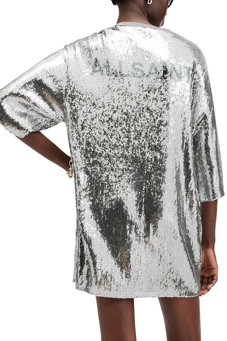 OPAL LOGO DRESS SILVER/BLACK 2