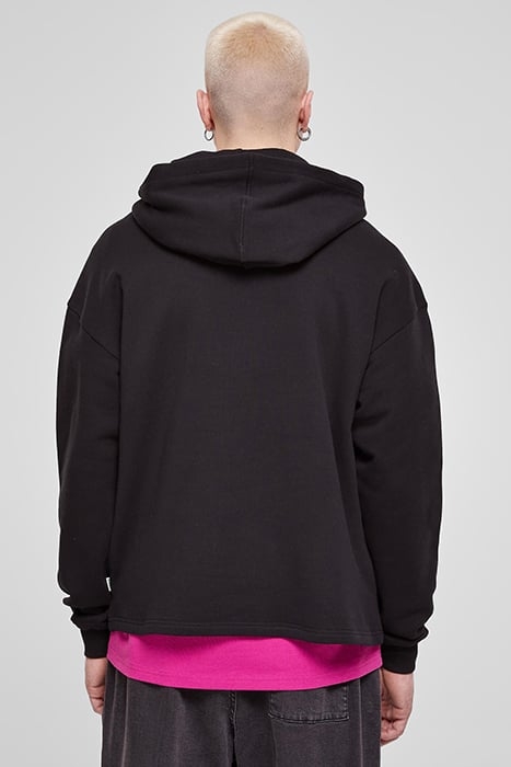 ORGANIC LOOSE HOODY BLACK 2