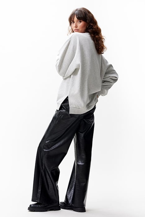 RELAXED SWEATER GREY MELANGE 3