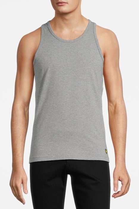 AARON 3 PACK VEST JET BLACK/ MID GREY MARL/ WHITE 1