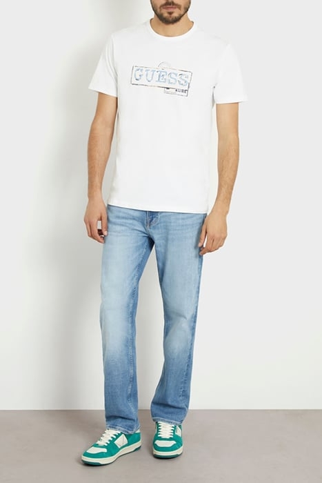 GUESS ECO SS CN GUESS BOX LOGO PURE WHITE 3