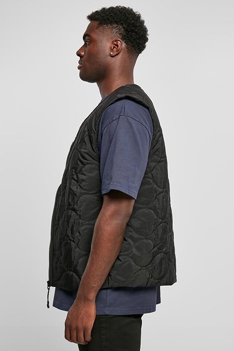 ZIPPED GILET BLACK 6