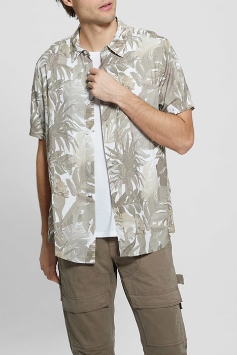 GUESS ECO SS ECO RAYON TROPICA ETCHED TROPICAL PRIN 1