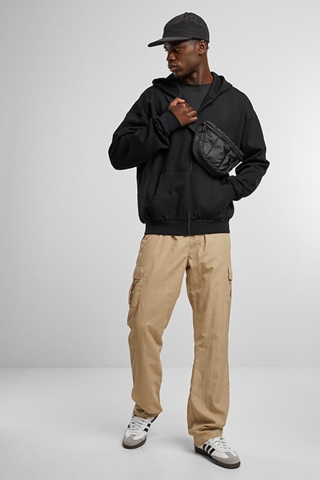 STRAIGHT LEG NYLON CARGO PANTS CONCRETE 3