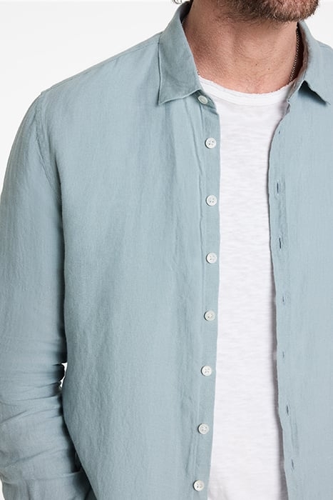 BUCKS MULTI BUTTON SLIM FIT SHIRT GREY MIST 3