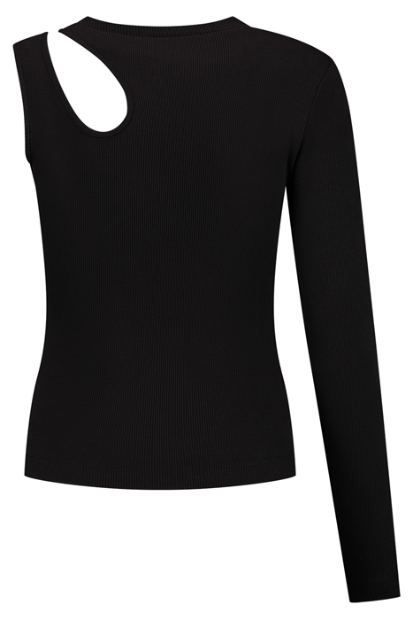 BARIKA RIB CUT OUT TOP BLACK 3
