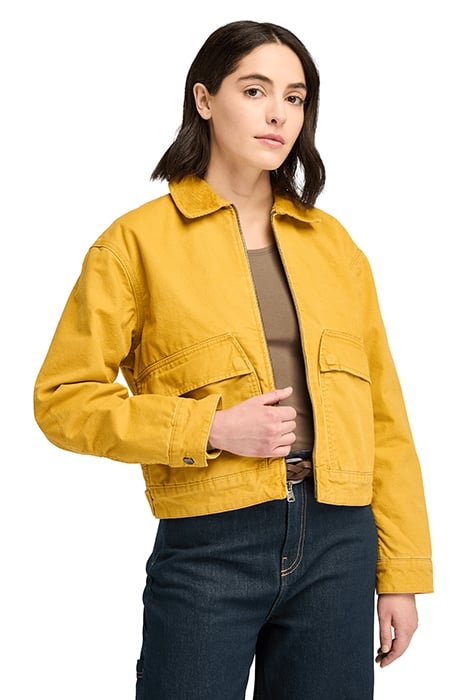 STRAFFORD QUILTED WASHED CANVAS JACKET CHAI TEA 1